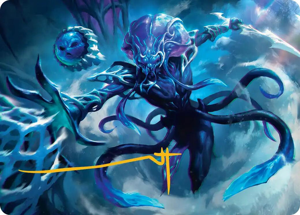 Illvoi Galeblade Art Card (Gold-Stamped Signature) [Edge of Eternities Art Series] Magic: The Gathering