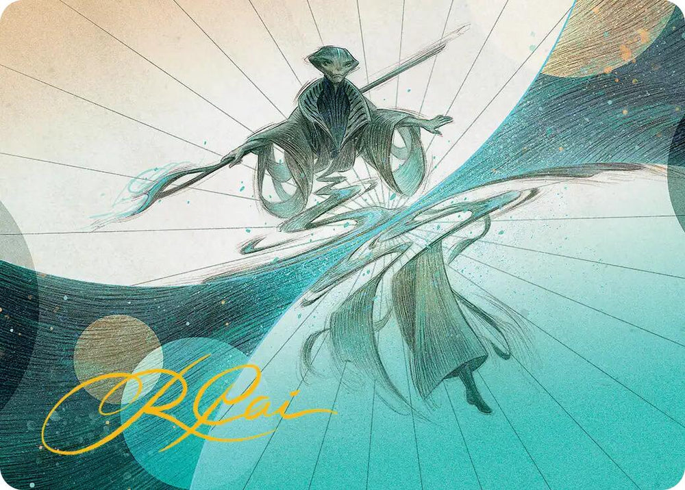 Weftwalking Art Card (Gold-Stamped Signature) [Edge of Eternities Art Series] Magic: The Gathering