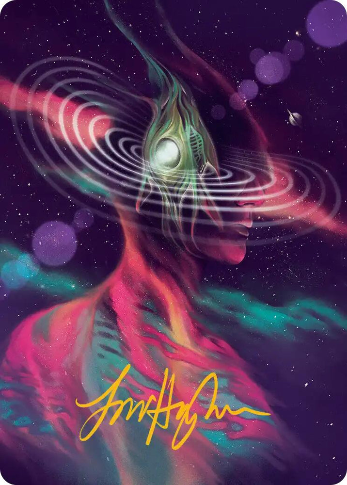 Terrasymbiosis Art Card (Gold-Stamped Signature) [Edge of Eternities Art Series] Magic: The Gathering