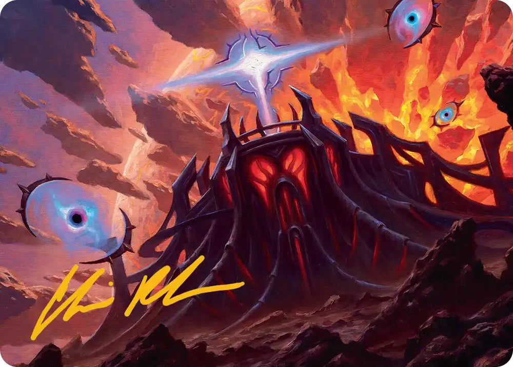 Secluded Starforge Art Card (Gold-Stamped Signature) [Edge of Eternities Art Series] Magic: The Gathering