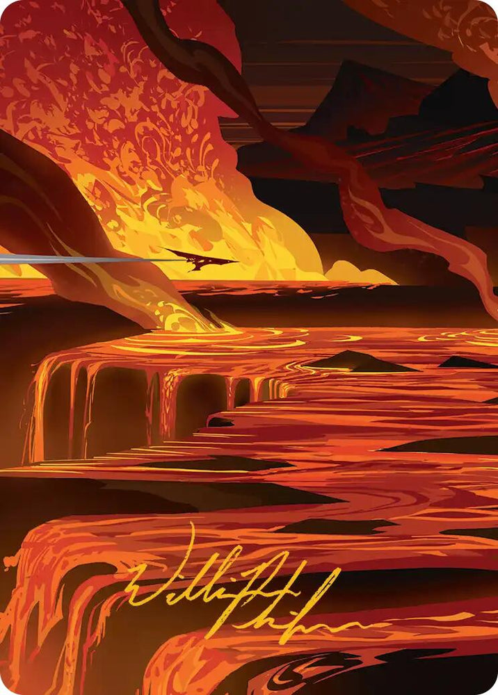 Blast Zone Art Card (Gold-Stamped Signature) [Edge of Eternities Art Series] Magic: The Gathering