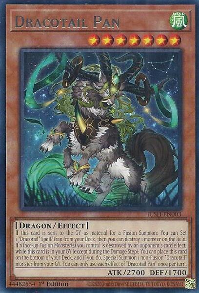 Dracotail Pan [JUSH-EN003] Rare - Yugioh Cards For Your TCG Needs! Yu-Gi-Oh!