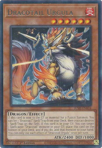Dracotail Urgula [JUSH-EN004] Rare - Yugioh Cards For Your TCG Needs!
