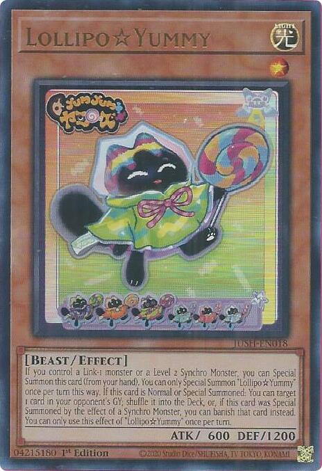 LollipoYummy [JUSH-EN018] Ultra Rare - Yugioh Cards For Your TCG Needs!
