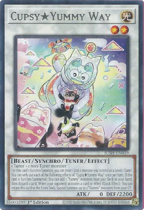 CupsyYummy Way [JUSH-EN019] Rare - Yugioh Cards For Your TCG Needs! Yu-Gi-Oh!