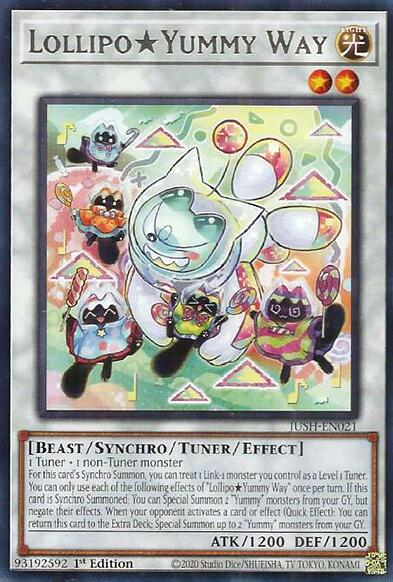 LollipoYummy Way [JUSH-EN021] Rare - Yugioh Cards For Your TCG Needs! Yu-Gi-Oh!