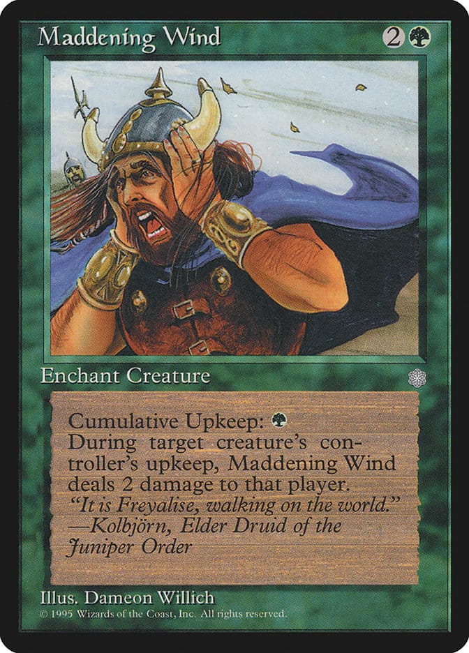 Maddening Wind [Ice Age] Magic: The Gathering