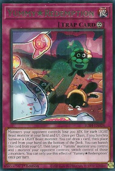 YummyRedemption [JUSH-EN026] Rare - Yugioh Cards For Your TCG Needs!