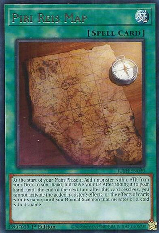 Piri Reis Map [JUSH-EN030] Rare - Yugioh Cards For Your TCG Needs!