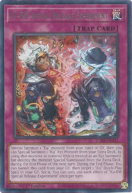 K9-EW Special Release Experiment [JUSH-EN041] Rare - Yugioh Cards For Your TCG Needs! Yu-Gi-Oh!
