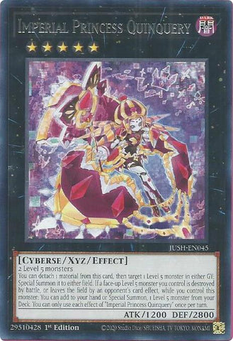Imperial Princess Quinquery [JUSH-EN045] Rare - Yugioh Cards For Your TCG Needs!