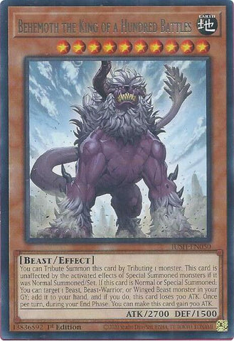 Behemoth the King of a Hundred Battles [JUSH-EN050] Rare - Yugioh Cards For Your TCG Needs!