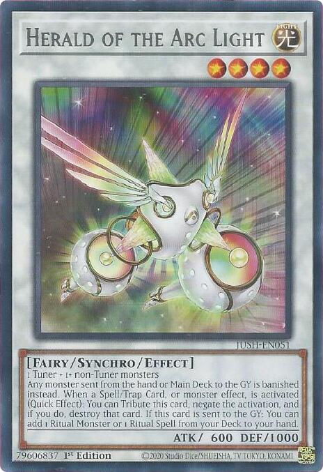 Herald of the Arc Light [JUSH-EN051] Rare - Yugioh Cards For Your TCG Needs! Yu-Gi-Oh!
