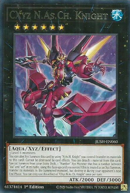 CXyz N.As.Ch. Knight [JUSH-EN060] Rare - Yugioh Cards For Your TCG Needs! Yu-Gi-Oh!