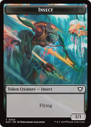 Insect // Elemental (0007) Double-Sided Token [Edge of Eternities Commander Tokens] Magic: The Gathering