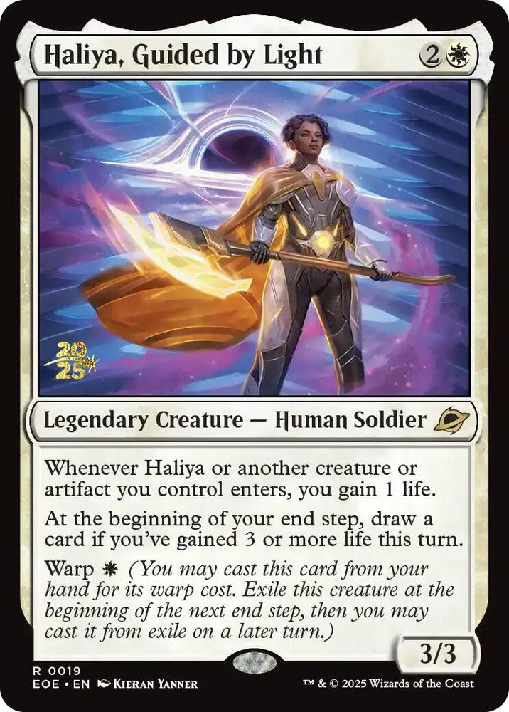 Haliya, Guided by Light [Edge of Eternities Prerelease Promos] Magic: The Gathering