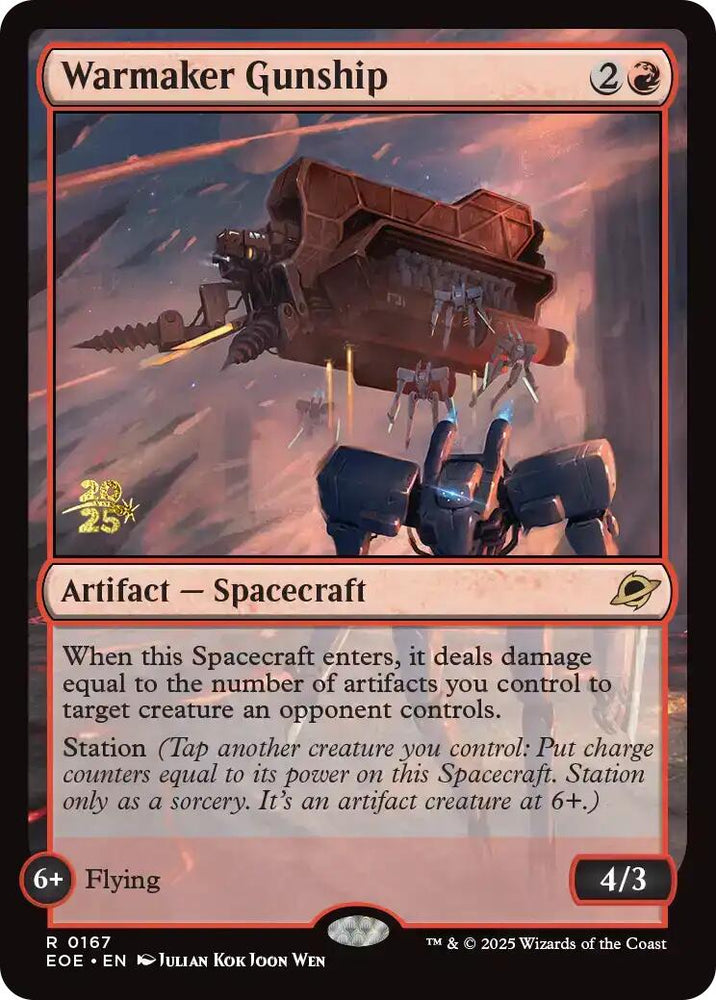 Warmaker Gunship [Edge of Eternities Prerelease Promos] Magic: The Gathering