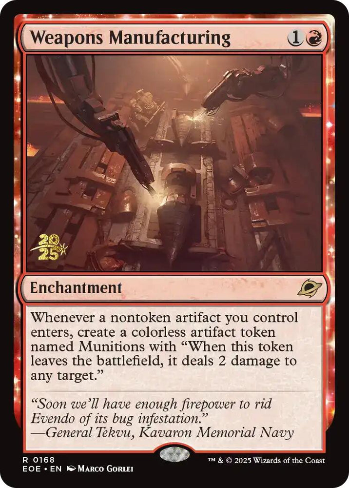 Weapons Manufacturing [Edge of Eternities Prerelease Promos] Magic: The Gathering