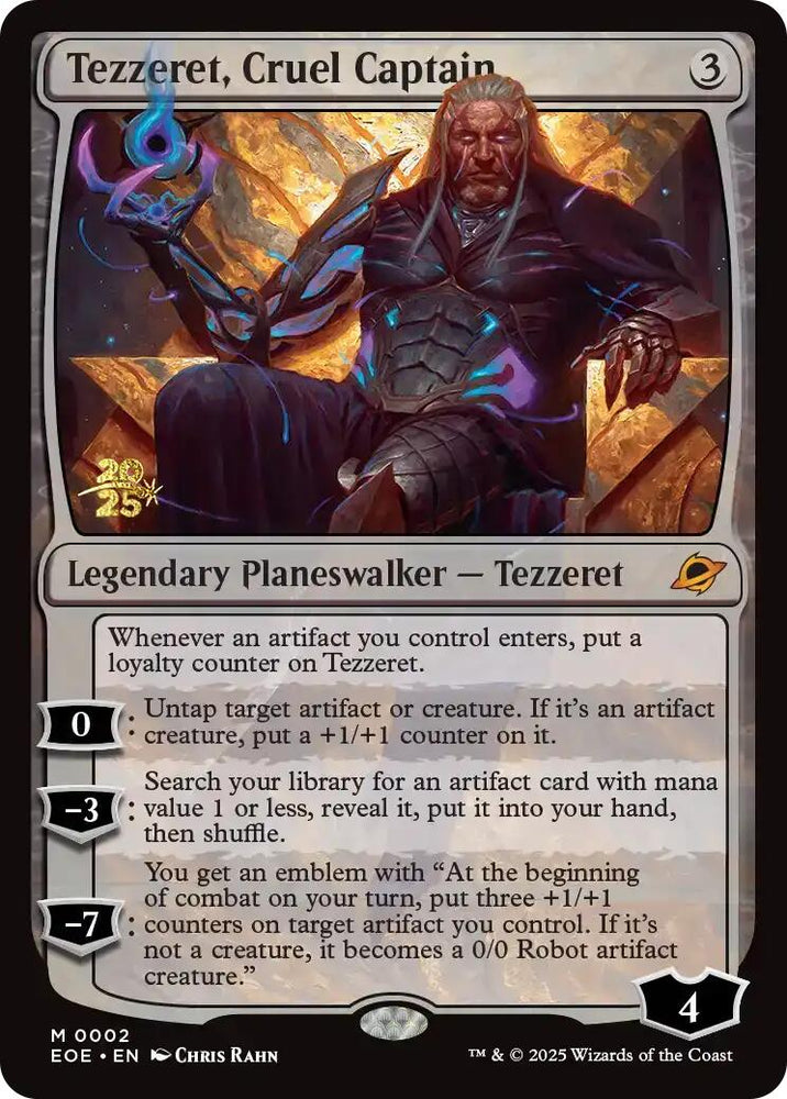 Tezzeret, Cruel Captain [Edge of Eternities Prerelease Promos] Magic: The Gathering