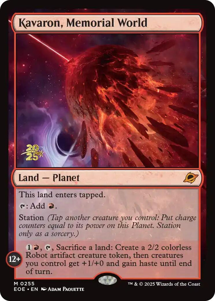 Kavaron, Memorial World [Edge of Eternities Prerelease Promos] Magic: The Gathering