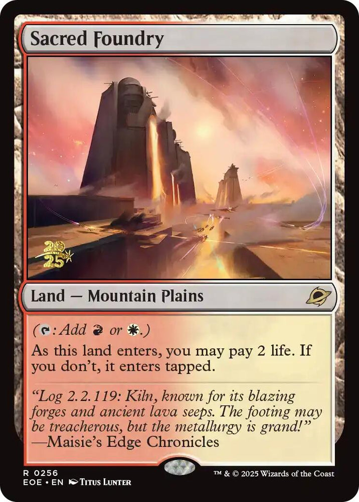 Sacred Foundry [Edge of Eternities Prerelease Promos] Magic: The Gathering