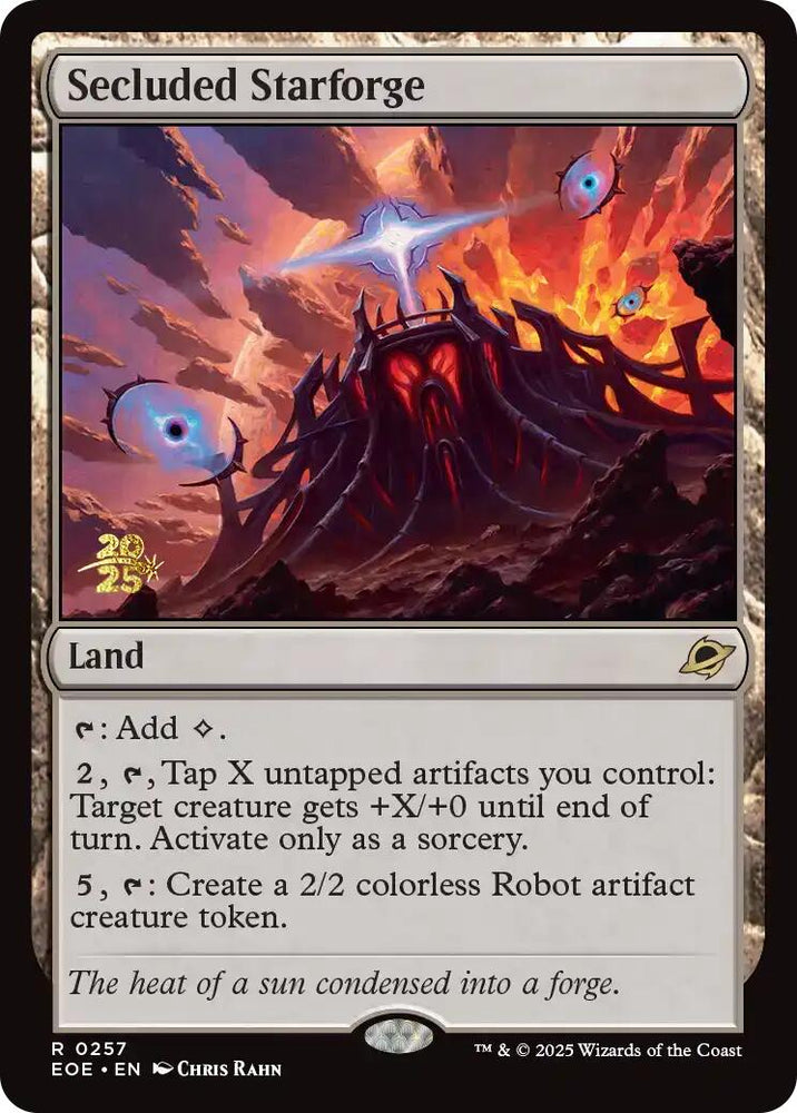 Secluded Starforge [Edge of Eternities Prerelease Promos] Magic: The Gathering