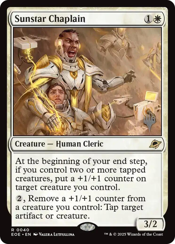 Sunstar Chaplain (Promo Pack) [Edge of Eternities Promo Pack] Magic: The Gathering