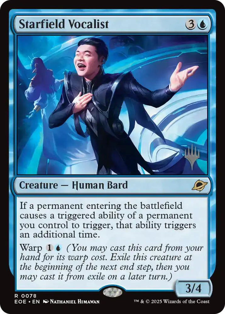 Starfield Vocalist (Promo Pack) [Edge of Eternities Promo Pack] Magic: The Gathering