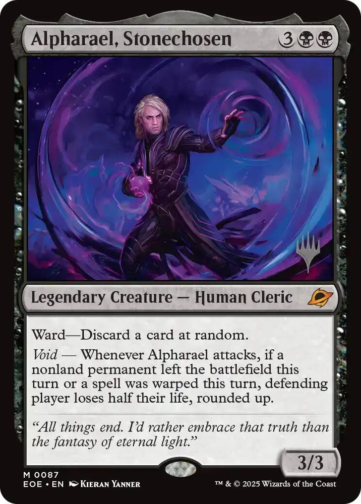 Alpharael, Stonechosen (Promo Pack) [Edge of Eternities Promo Pack] Magic: The Gathering