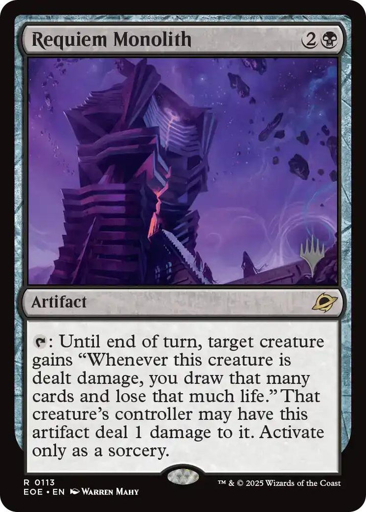 Requiem Monolith (Promo Pack) [Edge of Eternities Promo Pack] Magic: The Gathering