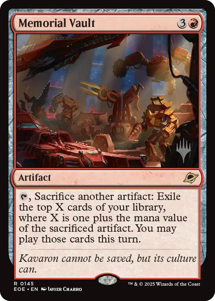 Memorial Vault (Promo Pack) [Edge of Eternities Promo Pack] Magic: The Gathering