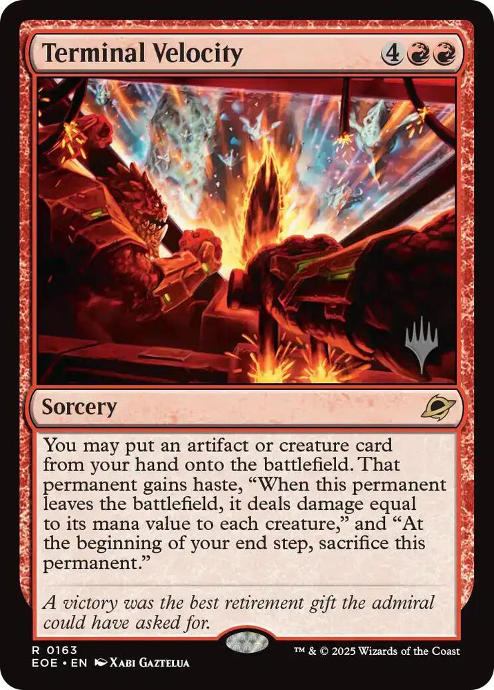 Terminal Velocity (Promo Pack) [Edge of Eternities Promo Pack] Magic: The Gathering