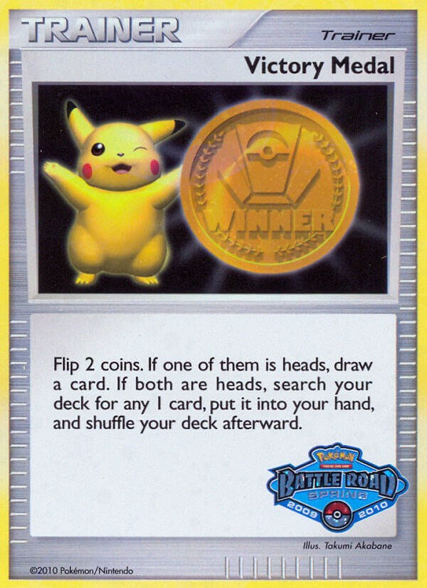 Victory Medal (2009-2010) (Battle Road Spring) [League & Championship Cards] Pokémon
