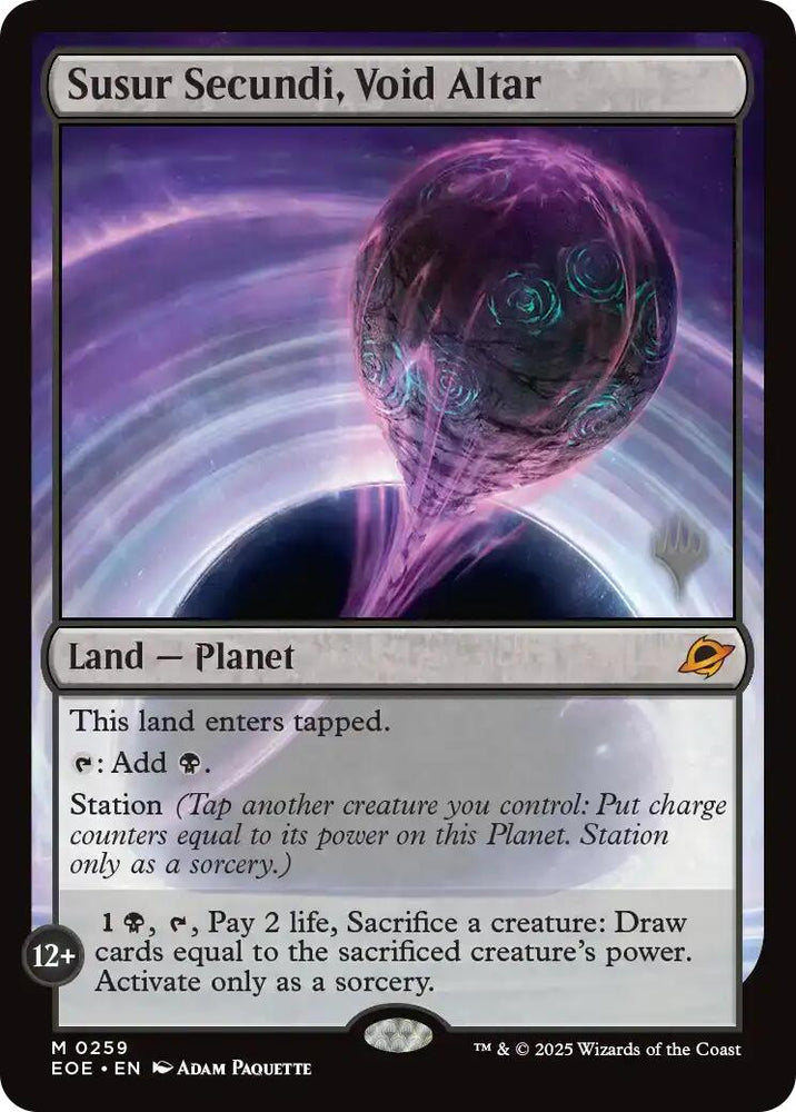 Susur Secundi, Void Altar (Promo Pack) [Edge of Eternities Promo Pack] Magic: The Gathering