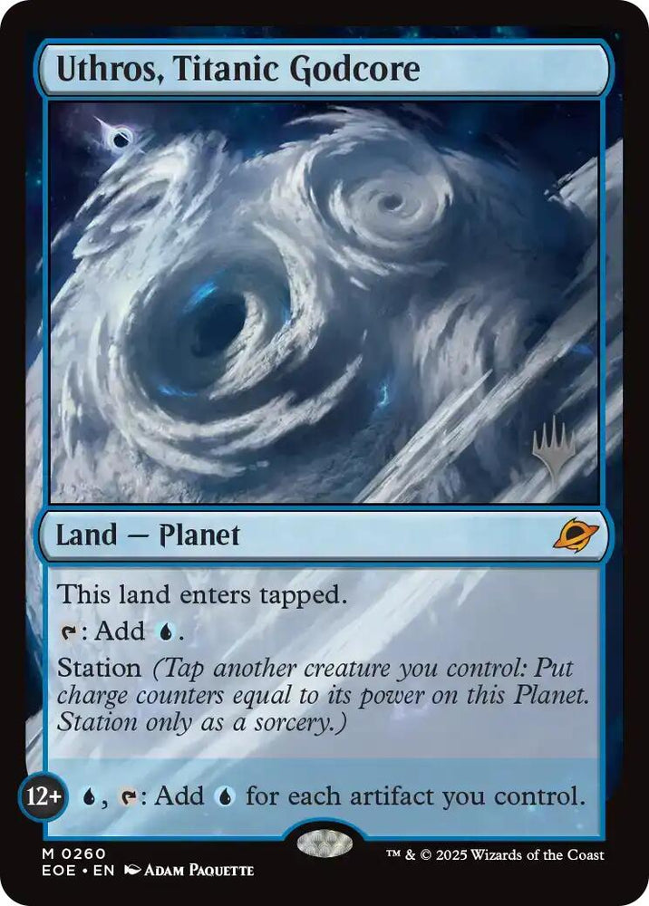 Uthros, Titanic Godcore (Promo Pack) [Edge of Eternities Promo Pack] Magic: The Gathering