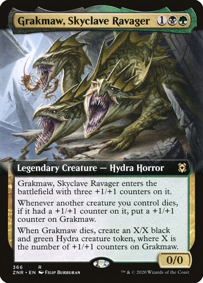 Grakmaw, Skyclave Ravager (Extended Art) [Zendikar Rising] Magic: The Gathering