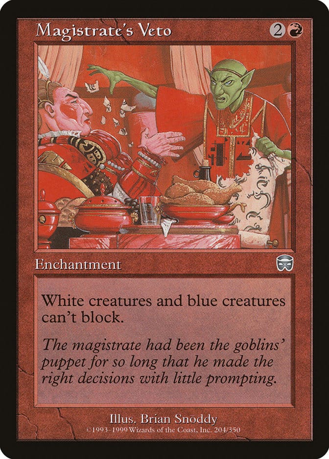 Magistrate's Veto [Mercadian Masques] Magic: The Gathering