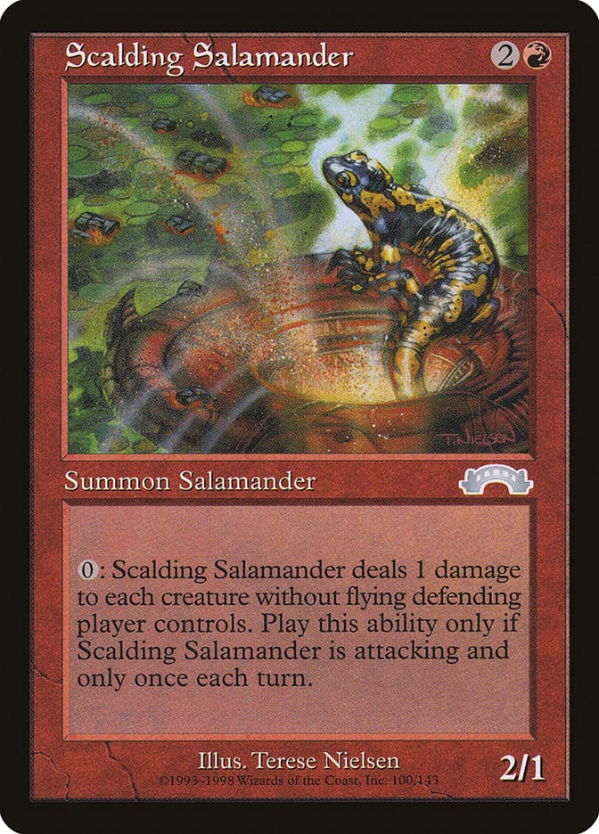 Scalding Salamander [Exodus] Magic: The Gathering
