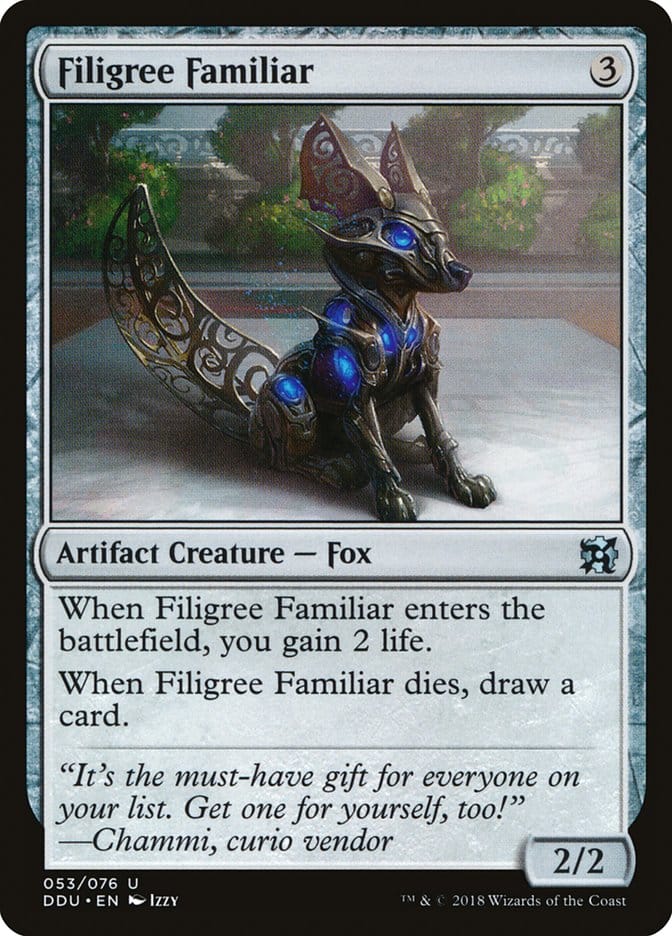 Filigree Familiar [Duel Decks: Elves vs. Inventors] Magic: The Gathering