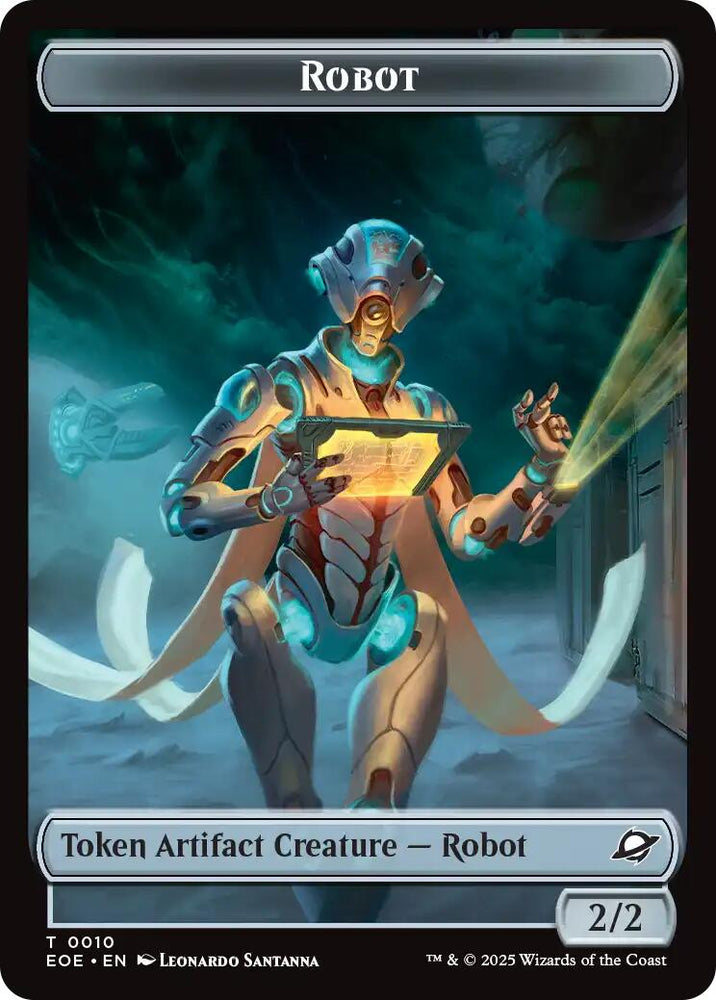 Robot // Lander (0008) Double-Sided Token [Edge of Eternities Tokens] Magic: The Gathering