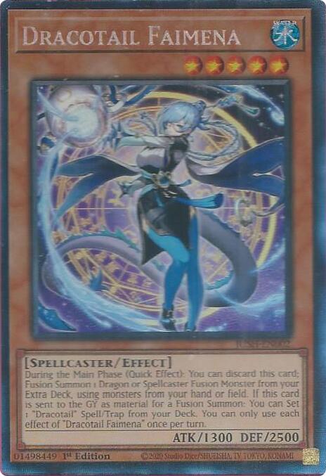 Dracotail Faimena (CR) [JUSH-EN002] Collector's Rare Yu-Gi-Oh!