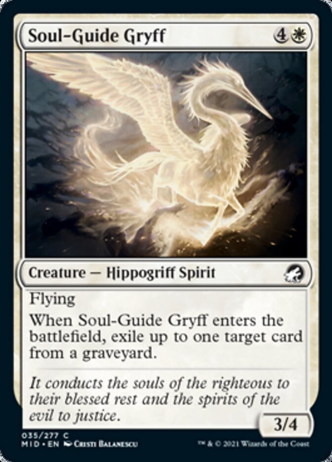 Soul-Guide Gryff [Innistrad: Midnight Hunt] Magic: The Gathering
