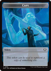 Copy // Golem (0012) Double-Sided Token [Edge of Eternities Commander Tokens] Magic: The Gathering