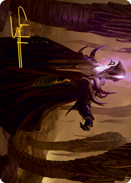 Extus, Oriq Overlord Art Card (Gold-Stamped Signature) [Strixhaven: School of Mages Art Series] Magic: The Gathering