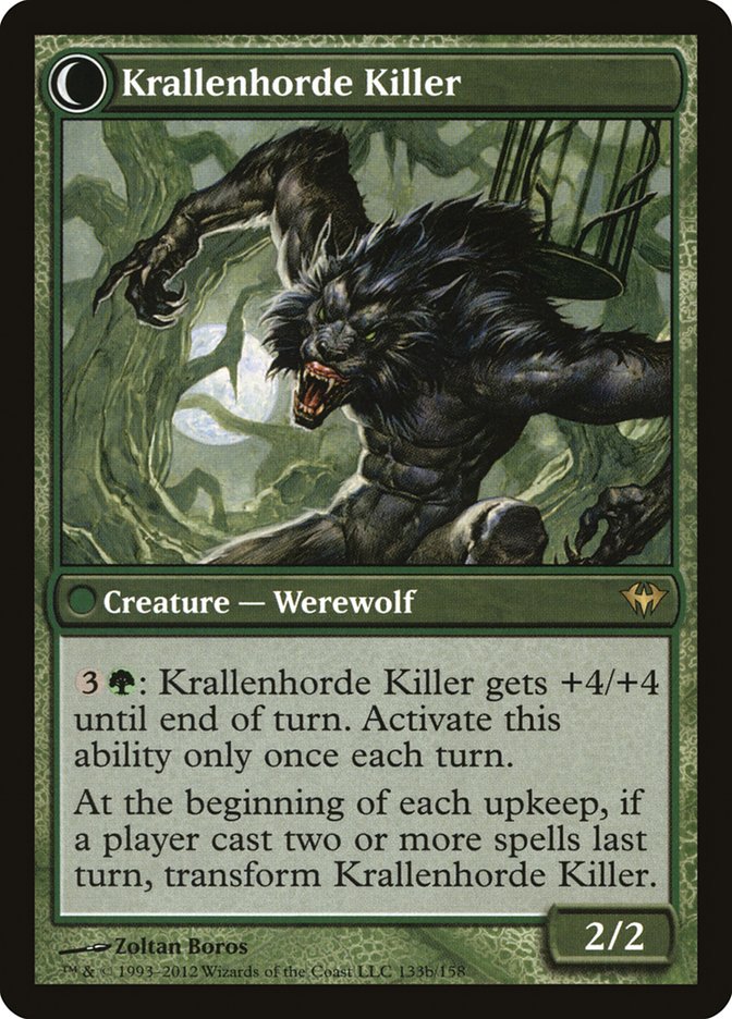 Wolfbitten Captive // Krallenhorde Killer [Dark Ascension] Magic: The Gathering