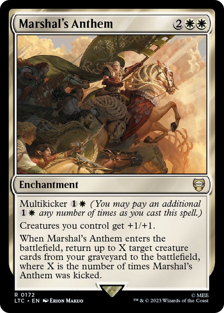 Marshal's Anthem [The Lord of the Rings: Tales of Middle-Earth Commander] Magic: The Gathering