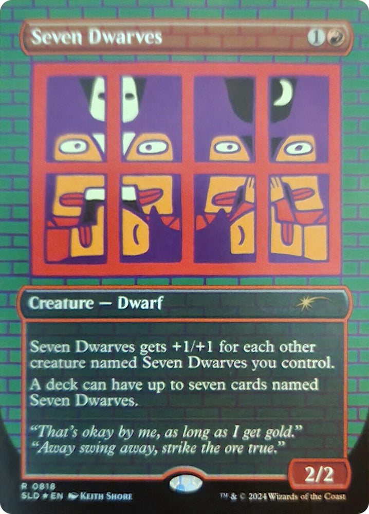 Seven Dwarves (0818) (Rainbow Foil) [Secret Lair Drop Series] Magic: The Gathering