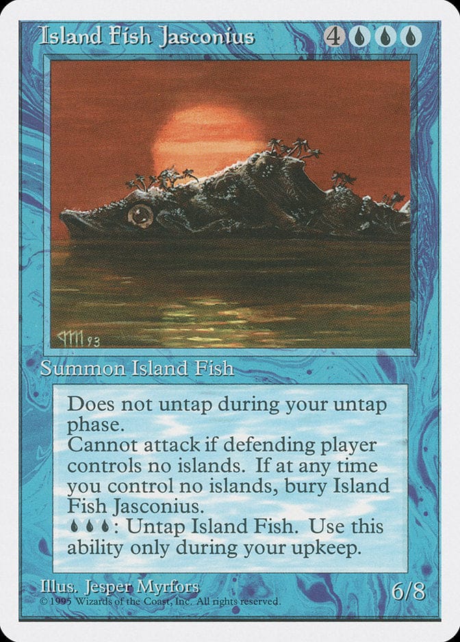 Island Fish Jasconius [Fourth Edition] Magic: The Gathering