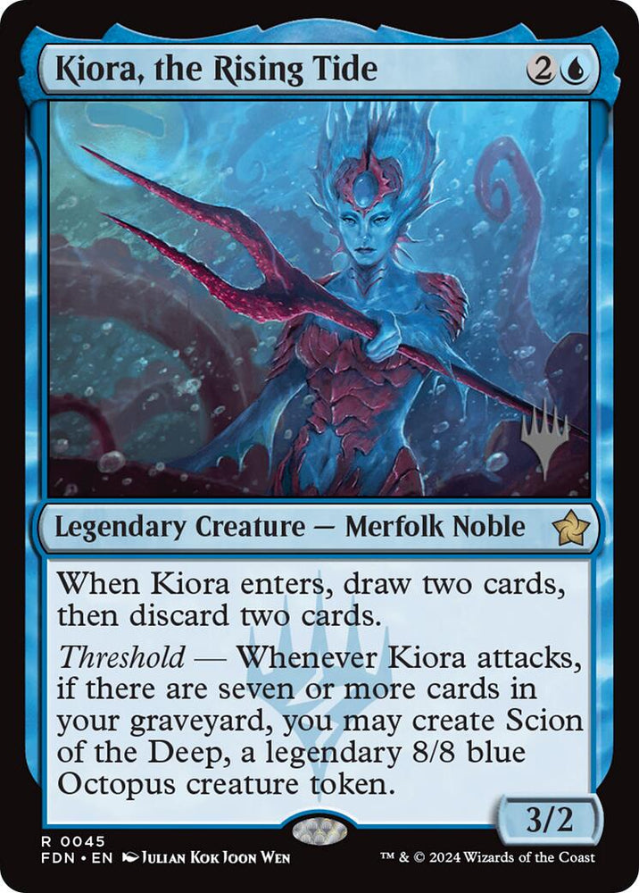 Kiora, the Rising Tide (Promo Pack) [Edge of Eternities Promo Pack] Magic: The Gathering