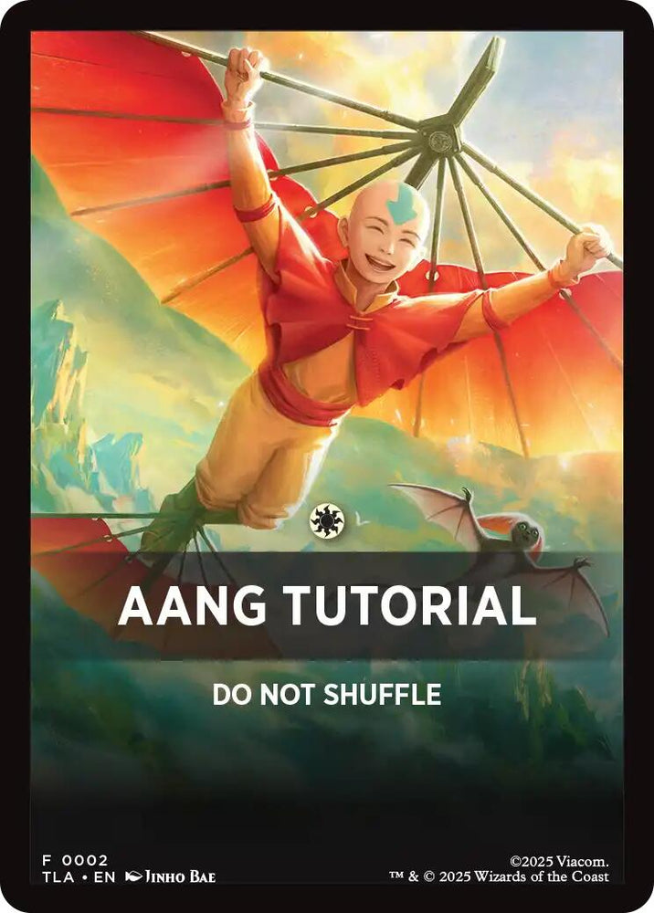 Aang Tutorial Theme Card [Avatar: The Last Airbender Tokens] Magic: The Gathering